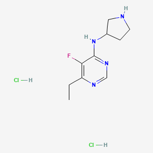 6-ethyl-5-fluoro-N-(pyrrolidin-3-yl)pyrimidin-4-amine dihydrochloride