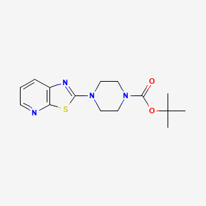 molecular formula C15H20N4O2S B1488591 Tert-butyl 4-(thiazolo[5,4-b]pyridin-2-yl)piperazine-1-carboxylate CAS No. 2097962-54-2