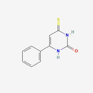molecular formula C10H8N2OS B14885979 6-Phenyl-4-sulfanylidene-1,2,3,4-tetrahydropyrimidin-2-one 