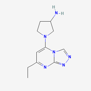 1-(7-Ethyl-[1,2,4]triazolo[4,3-a]pyrimidin-5-yl)pyrrolidin-3-amine