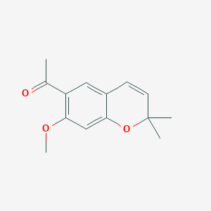 molecular formula C14H16O3 B014886 (S)-O-Methylencecalinol CAS No. 20628-09-5