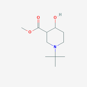 Methyl 1-(tert-butyl)-4-hydroxypiperidine-3-carboxylate