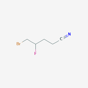 molecular formula C5H7BrFN B1488604 5-Bromo-4-fluoropentanenitrile CAS No. 1853168-04-3