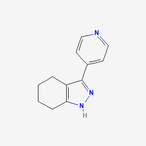 molecular formula C12H13N3 B1488607 1H-Indazole, 4,5,6,7-tetrahydro-3-(4-pyridinyl)- CAS No. 20171-87-3