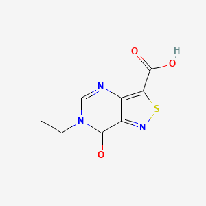 molecular formula C8H7N3O3S B1488610 6-Ethyl-7-oxo-6,7-dihydroisothiazolo[4,3-d]pyrimidine-3-carboxylic acid CAS No. 2091705-37-0
