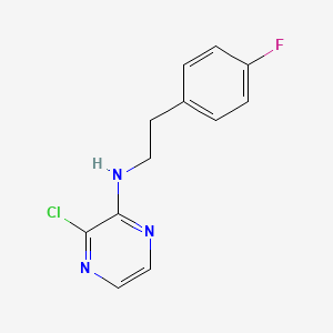 molecular formula C12H11ClFN3 B1488617 3-chloro-N-[2-(4-fluorophenyl)ethyl]pyrazin-2-amine CAS No. 1284971-36-3