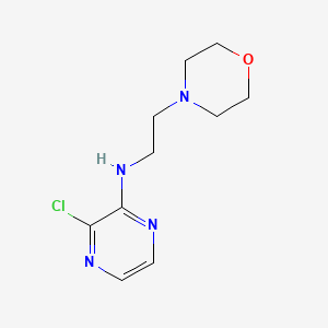 molecular formula C10H15ClN4O B1488624 3-chloro-N-[2-(morpholin-4-yl)ethyl]pyrazin-2-amine CAS No. 1250913-83-7