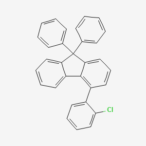 molecular formula C31H21Cl B14886294 4-(2-Chlorophenyl)-9,9-diphenyl-9H-fluorene CAS No. 713127-22-1