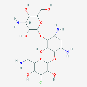 molecular formula C18H35ClN4O10 B148868 3'-Deoxy-3'-chlorokanamycin A CAS No. 139978-80-6