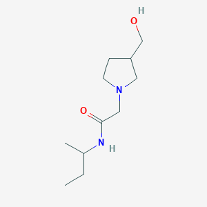 molecular formula C11H22N2O2 B1488750 N-(butan-2-yl)-2-[3-(hydroxymethyl)pyrrolidin-1-yl]acetamide CAS No. 1249853-97-1