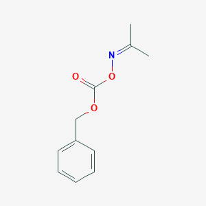 molecular formula C11H13NO3 B148877 Acetone O-(benzyloxycarbonyl)oxime CAS No. 137160-76-0