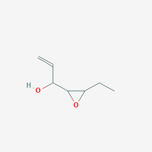 molecular formula C7H12O2 B148880 1-(3-Ethyloxiran-2-yl)prop-2-en-1-ol CAS No. 128742-88-1