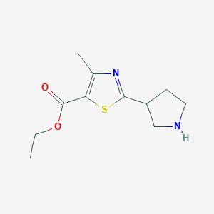 Ethyl 4-methyl-2-(pyrrolidin-3-yl)thiazole-5-carboxylate