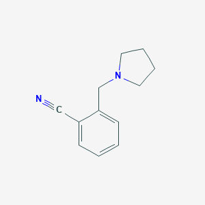 molecular formula C12H14N2 B148883 2-(Pyrrolidin-1-ylmethyl)benzonitrile CAS No. 135277-07-5