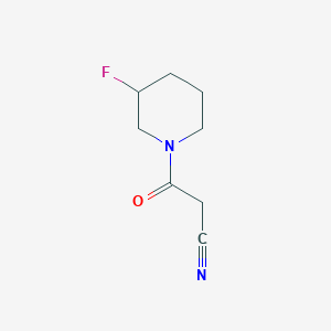 3-(3-Fluoropiperidin-1-yl)-3-oxopropanenitrile