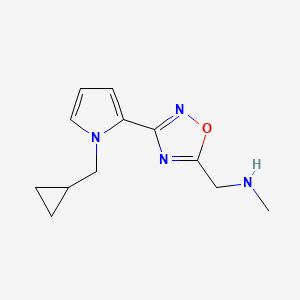 1-(3-(1-(cyclopropylmethyl)-1H-pyrrol-2-yl)-1,2,4-oxadiazol-5-yl)-N-methylmethanamine