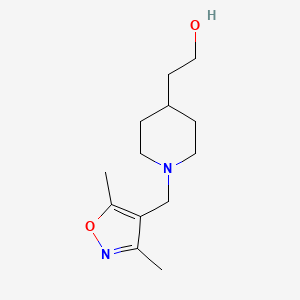 2-(1-((3,5-Dimethylisoxazol-4-yl)methyl)piperidin-4-yl)ethan-1-ol