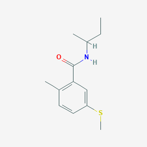 molecular formula C13H19NOS B14888505 n-(Sec-butyl)-2-methyl-5-(methylthio)benzamide 