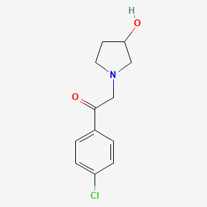 1-(4-Chlorophenyl)-2-(3-hydroxypyrrolidin-1-yl)ethan-1-one