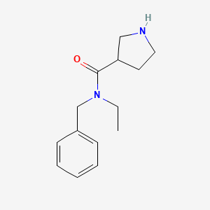 N-benzyl-N-ethylpyrrolidine-3-carboxamide