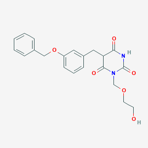 molecular formula C21H22N2O6 B148893 Bbb acyclonucleoside CAS No. 138660-09-0