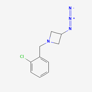 molecular formula C10H11ClN4 B1488988 3-Azido-1-(2-chlorobenzyl)azetidine CAS No. 2098078-29-4