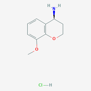 molecular formula C10H14ClNO2 B14890046 (S)-8-Methoxychroman-4-amine hydrochloride 
