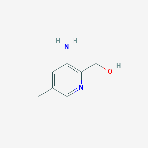 molecular formula C7H10N2O B14890114 (3-Amino-5-methylpyridin-2-yl)methanol 