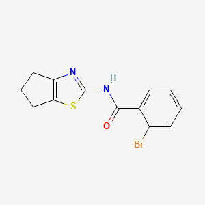 molecular formula C13H11BrN2OS B14890490 2-Bromo-N-(5,6-dihydro-4h-cyclopenta[d]thiazol-2-yl)benzamide 