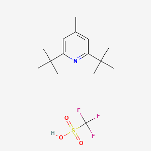 molecular formula C15H24F3NO3S B14890531 2,6-di-tert-Butyl-4-methylpyridine trifluoromethanesulfonate 
