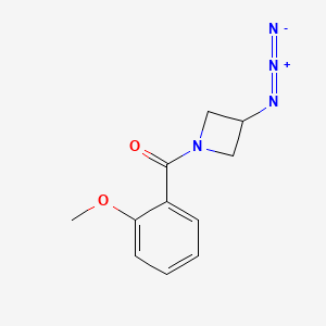 molecular formula C11H12N4O2 B1489086 (3-Azidoazetidin-1-yl)(2-methoxyphenyl)methanone CAS No. 2098081-61-7