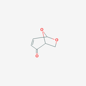 molecular formula C6H6O3 B014891 6,8-Dioxabicyclo[3.2.1]oct-3-en-2-one CAS No. 307991-08-8