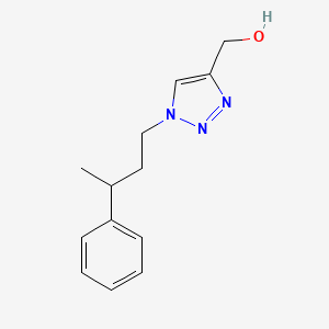 molecular formula C13H17N3O B1489100 (1-(3-phenylbutyl)-1H-1,2,3-triazol-4-yl)methanol CAS No. 2097951-76-1