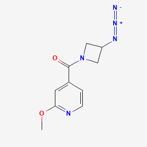 molecular formula C10H11N5O2 B1489102 (3-Azidoazetidin-1-yl)(2-methoxypyridin-4-yl)methanone CAS No. 2098100-95-7