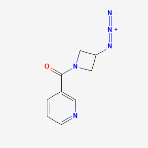 molecular formula C9H9N5O B1489103 (3-Azidoazetidin-1-yl)(pyridin-3-yl)methanone CAS No. 2098034-55-8