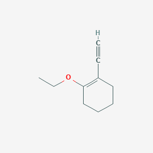 molecular formula C10H14O B148912 1-Ethoxy-2-ethynylcyclohexene CAS No. 134225-51-7