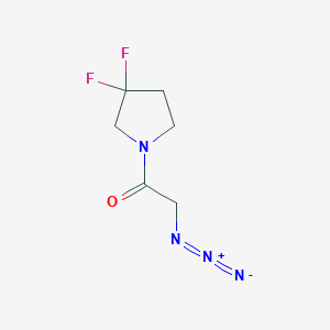 molecular formula C6H8F2N4O B1489195 2-Azido-1-(3,3-difluoropyrrolidin-1-yl)ethan-1-one CAS No. 2097978-93-1