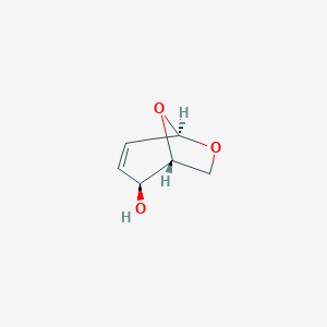 molecular formula C6H8O3 B014892 (1R,2S,5R)-6,8-Dioxabicyclo[3.2.1]oct-3-en-2-ol CAS No. 52630-80-5