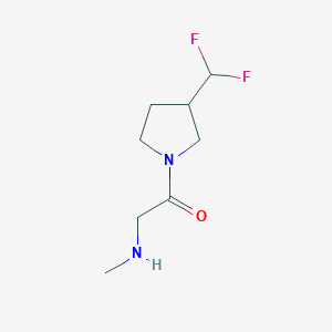 molecular formula C8H14F2N2O B1489201 1-(3-(Difluoromethyl)pyrrolidin-1-yl)-2-(methylamino)ethan-1-one CAS No. 2097978-19-1