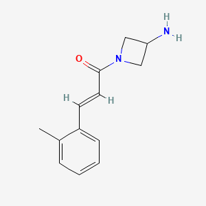 molecular formula C13H16N2O B1489204 (E)-1-(3-aminoazetidin-1-yl)-3-(o-tolyl)prop-2-en-1-one CAS No. 2092886-66-1