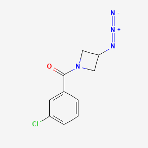 (3-Azidoazetidin-1-yl)(3-chlorophenyl)methanone