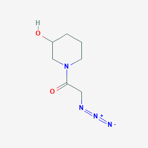 2-Azido-1-(3-hydroxypiperidin-1-yl)ethan-1-one