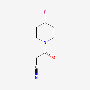 3-(4-Fluoropiperidin-1-yl)-3-oxopropanenitrile