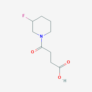 4-(3-Fluoropiperidin-1-yl)-4-oxobutanoic acid