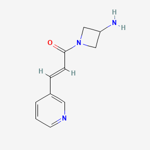 (E)-1-(3-aminoazetidin-1-yl)-3-(pyridin-3-yl)prop-2-en-1-one