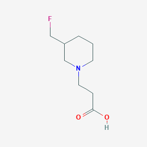 3-(3-(Fluoromethyl)piperidin-1-yl)propanoic acid