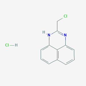 molecular formula C12H10Cl2N2 B148923 2-(chloromethyl)-1H-perimidine hydrochloride CAS No. 125983-34-8