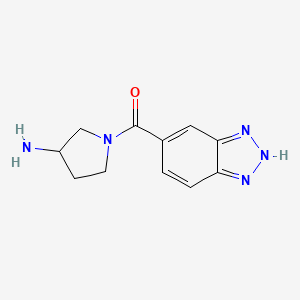 (3-aminopyrrolidin-1-yl)(1H-benzo[d][1,2,3]triazol-5-yl)methanone