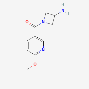 molecular formula C11H15N3O2 B1489245 (3-Aminoazetidin-1-yl)(6-ethoxypyridin-3-yl)methanone CAS No. 2092698-71-8
