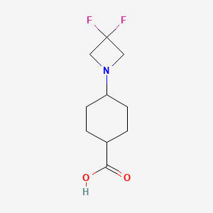 4-(3,3-Difluoroazetidin-1-yl)cyclohexane-1-carboxylic acid